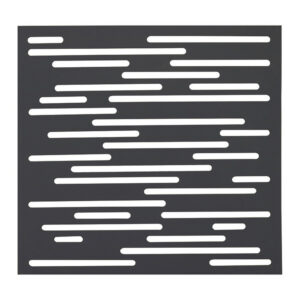 Panneau décoratif Nautic anthracite - 1 m carré en résine polypropylène - fixé au mur