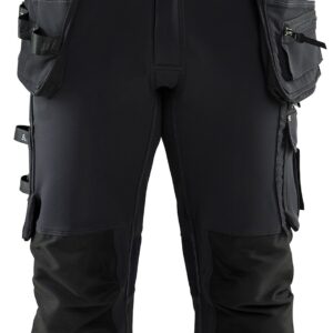 Pantacourt artisan stretch 4D noir T52 BLÅKLÄDER 179716449900C58