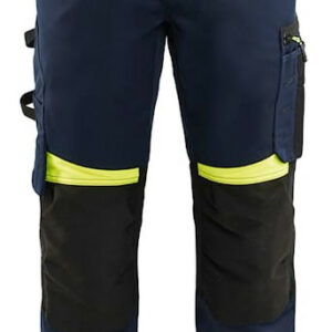 Pantalon artisan bleu marine fonce/jaune fluo taille 48 BLÅKLÄDER 155618608633C54