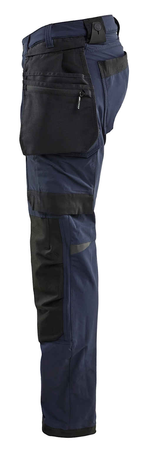 Pantalon artisan Stretch 4D avec poches flottantes détachables marine foncé/noir T50 BLÅKLÄDER 172016458699C56
