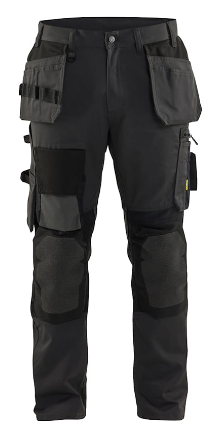 Pantalon artisan stretch poches flottantes gris foncé/noir T50 BLÅKLÄDER 155418609899C56