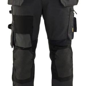 Pantalon artisan stretch poches flottantes gris foncé/noir T50L BLÅKLÄDER 155418609899C156