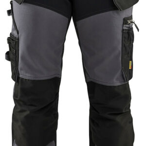 Pantalon Artisan stretch poches flottantes gris moyen/noir T46 BLÅKLÄDER 159918609699C52