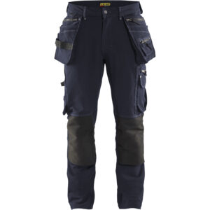 Pantalon de travail X1900 artisan stretch 4D marine foncé/noir T52 BLÅKLÄDER 199816448699C58