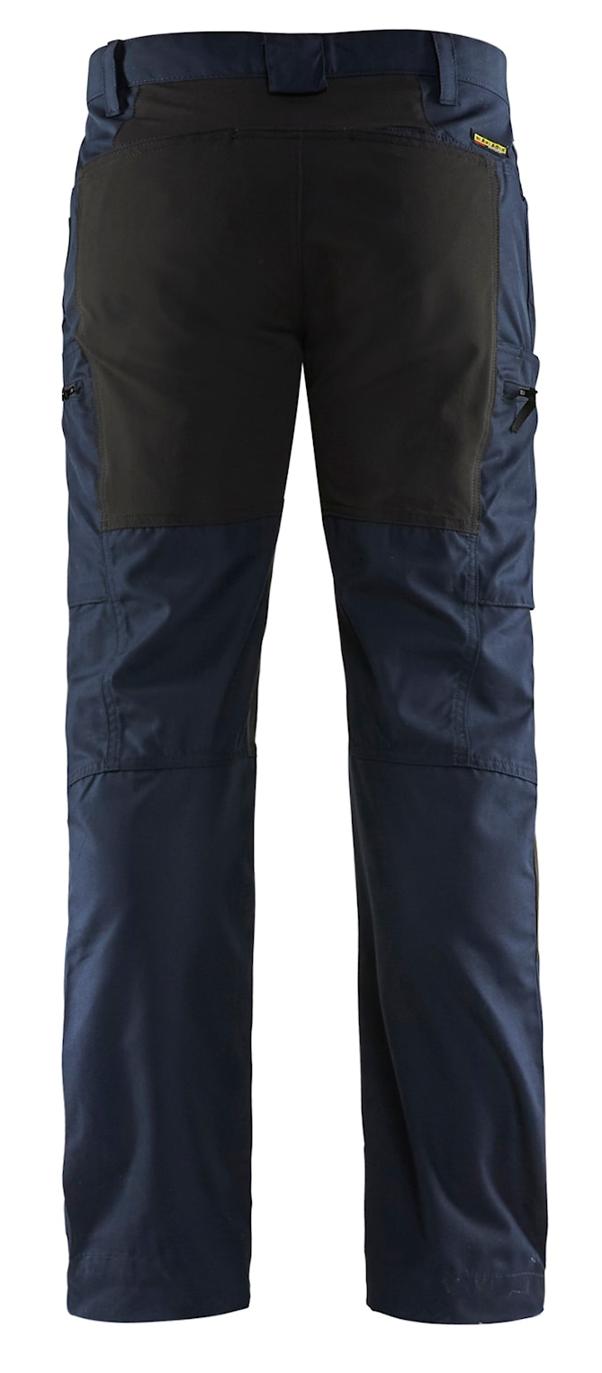 Pantalon maintenance polycoton stretch marine foncé/noir T38 BLÅKLÄDER 145918458699C44