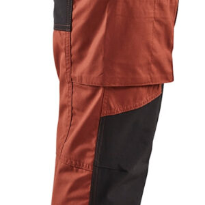 Pantalon maintenance polycoton stretch rouge brique/noir T54 BLÅKLÄDER 145918455999C60