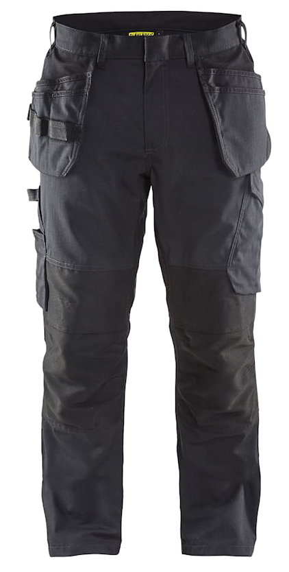 Pantalon maintenance+stretch poches flottantes noir/gris foncé T40C BLÅKLÄDER 149613309998D88
