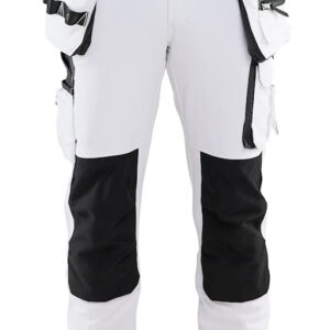 Pantalon peintre strectch 4D + poche flottante blanc gris foncé T58C BLÅKLÄDER 107916451098D124