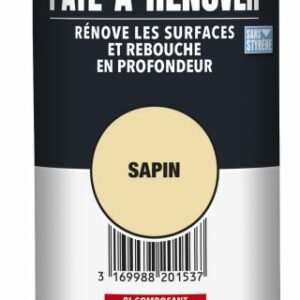 Pâte à rénover sans styrène avec durcisseur 45 g chêne foncé cartouche 1,455 kg SINTO 820163