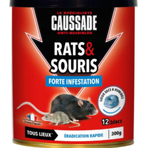Pâte antirats et souris CAUSSADE, lot de 300