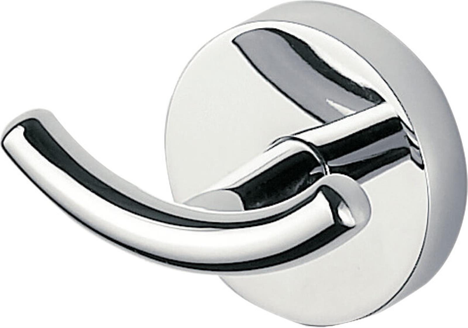 Patère double FORUM - Coloris: chromé