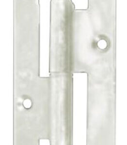 Paumelle à bois NF 160 x 80 mm zingué blanc bouts carrés gauche JARDINIER MASSARD J530931