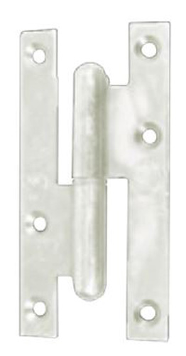 Paumelle à bois NF 160 x 80 mm zingué blanc bouts carrés gauche JARDINIER MASSARD J530931