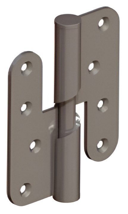 Paumelle hélicoïdale huisserie bois droite 100 x 86 mm MONIN 635060