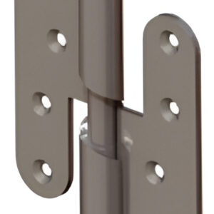 Paumelle hélicoïdale huisserie bois gauche 100 x 86 mm MONIN 635070
