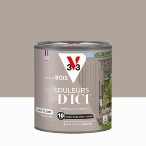 Peinture extérieure bois V33 Couleurs d'ici, beige nature velours 0.5l