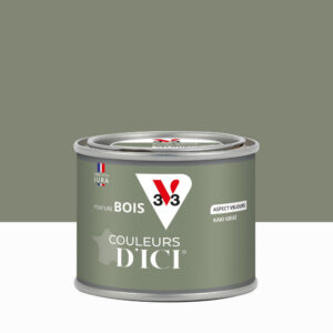 Peinture extérieure bois V33 Couleurs d'ici, kaki grisé velours 0.125l