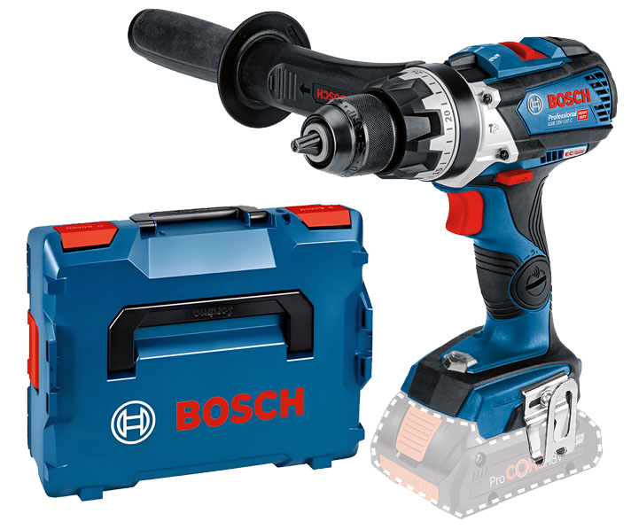 Perceuse-visseuse à percussion 18 V GSB 18V-110 C (sans batterie ni chargeur) + coffret L-Boxx BOSCH 06019G030A