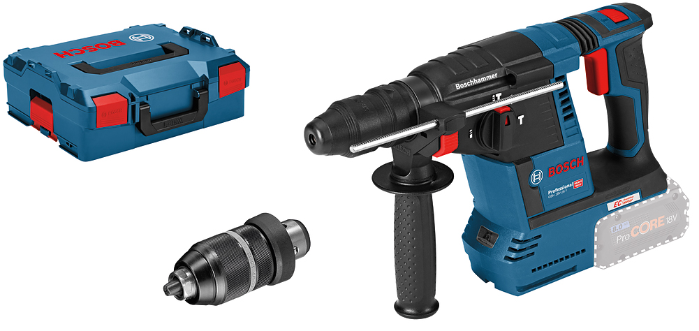 Perforateur SDS Plus 18V GBH 18V-26 F 2,6J (sans batterie ni chargeur) en coffret L-BOXX BOSCH 0611910001