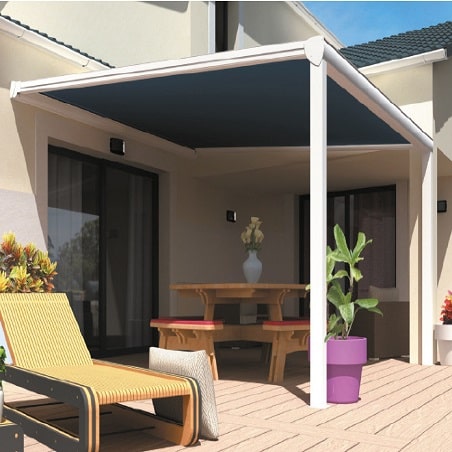 Pergola toile rétractable autoportée motorisée