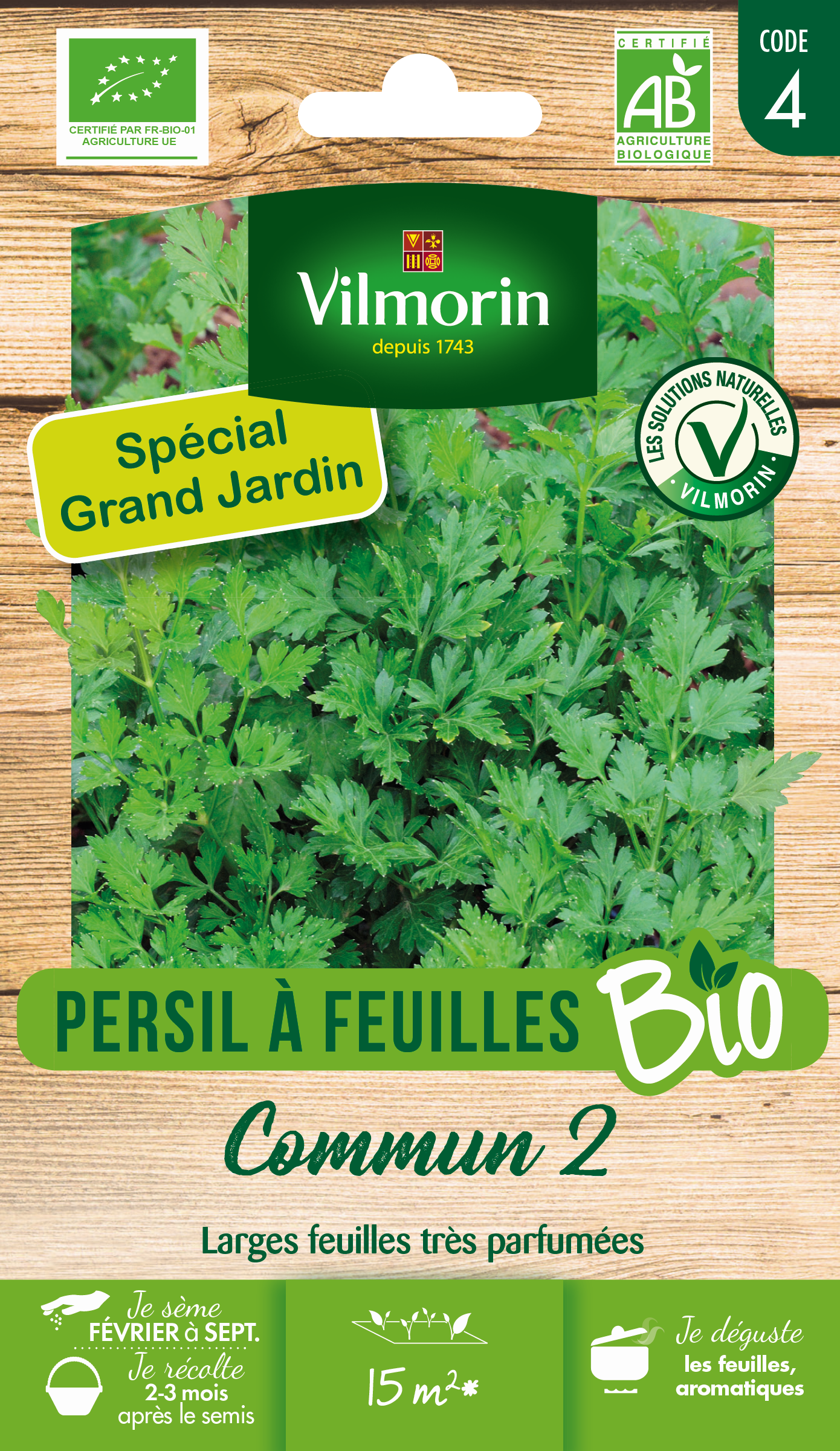 Persil Commun 2 - BIO - Grand Modèle
