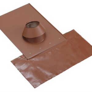 PGI 80/130 - Solin tuiles rouge 15 à 30° avec kit d'étanchéité - PGI 80/130 - Solin tuiles rouge 15 à 30° avec kit d'étanchéité