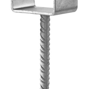 Pied de poteau type U largeur 70 mm profondeur 70 mm SIMPSON STRONG PPD70/70G