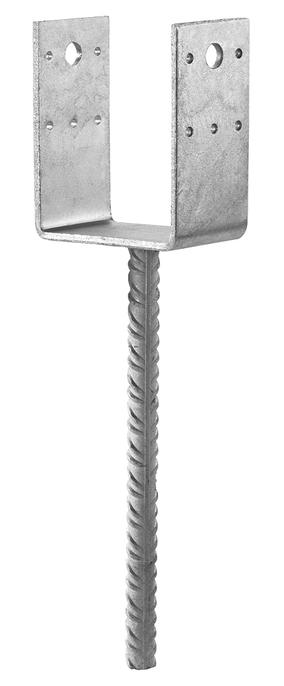 Pied de poteau type U largeur 70 mm profondeur 70 mm SIMPSON STRONG PPD70/70G