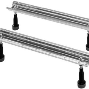 Pieds pour baignoires et receveurs - Blanc - 2 pièces - Hauteur réglable de 130 mm à 210 mm