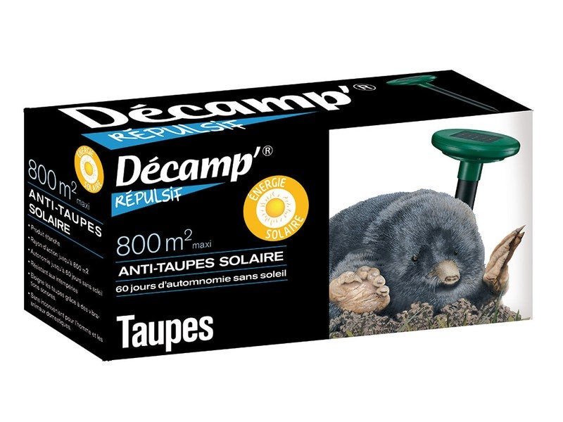 Piège vibreur solaire antitaupes DECAMP'