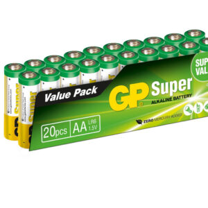 Pile alcaline AA / LR6 - 1.5V (pack de 20)