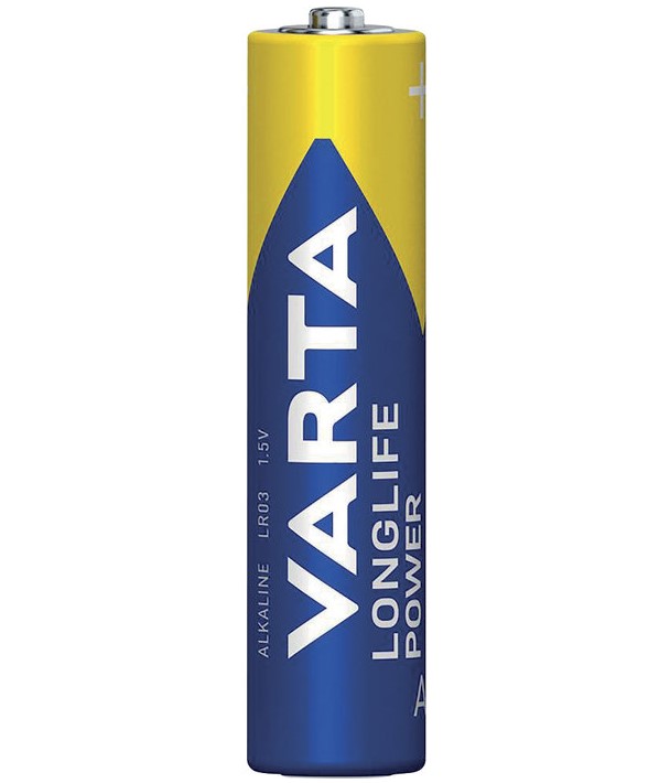 Pile alcaline VARTA longlife power LR03-AAA BRICODEALTORRO 546588