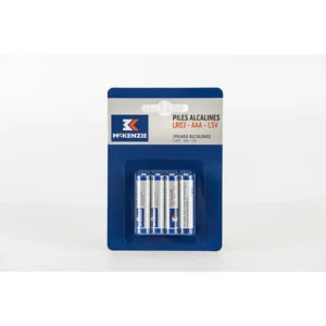 Piles alcaline LR03 - 8 pièces