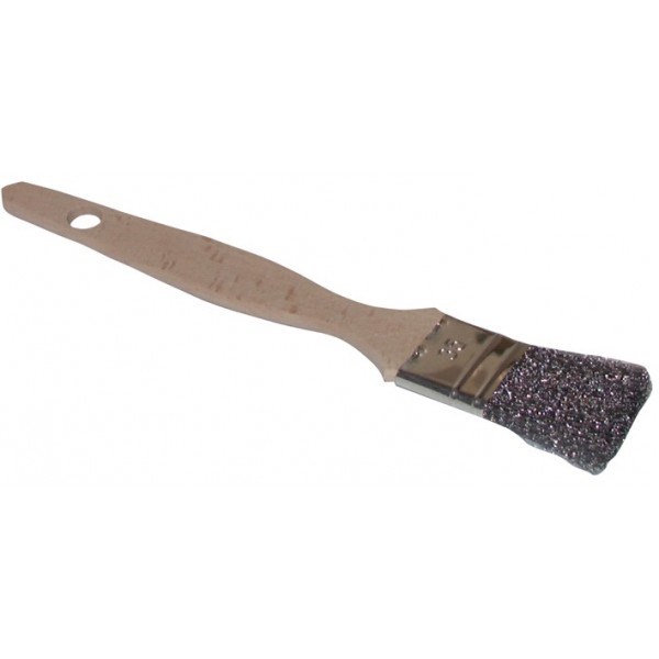 Pinceau plat poil acier