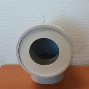 Pipe courte coudée à 90° - Ø 100 mm - sans prise d'aération - Femelle- - Modèle : CF100 (Avec joint à lèvre en élastomère)