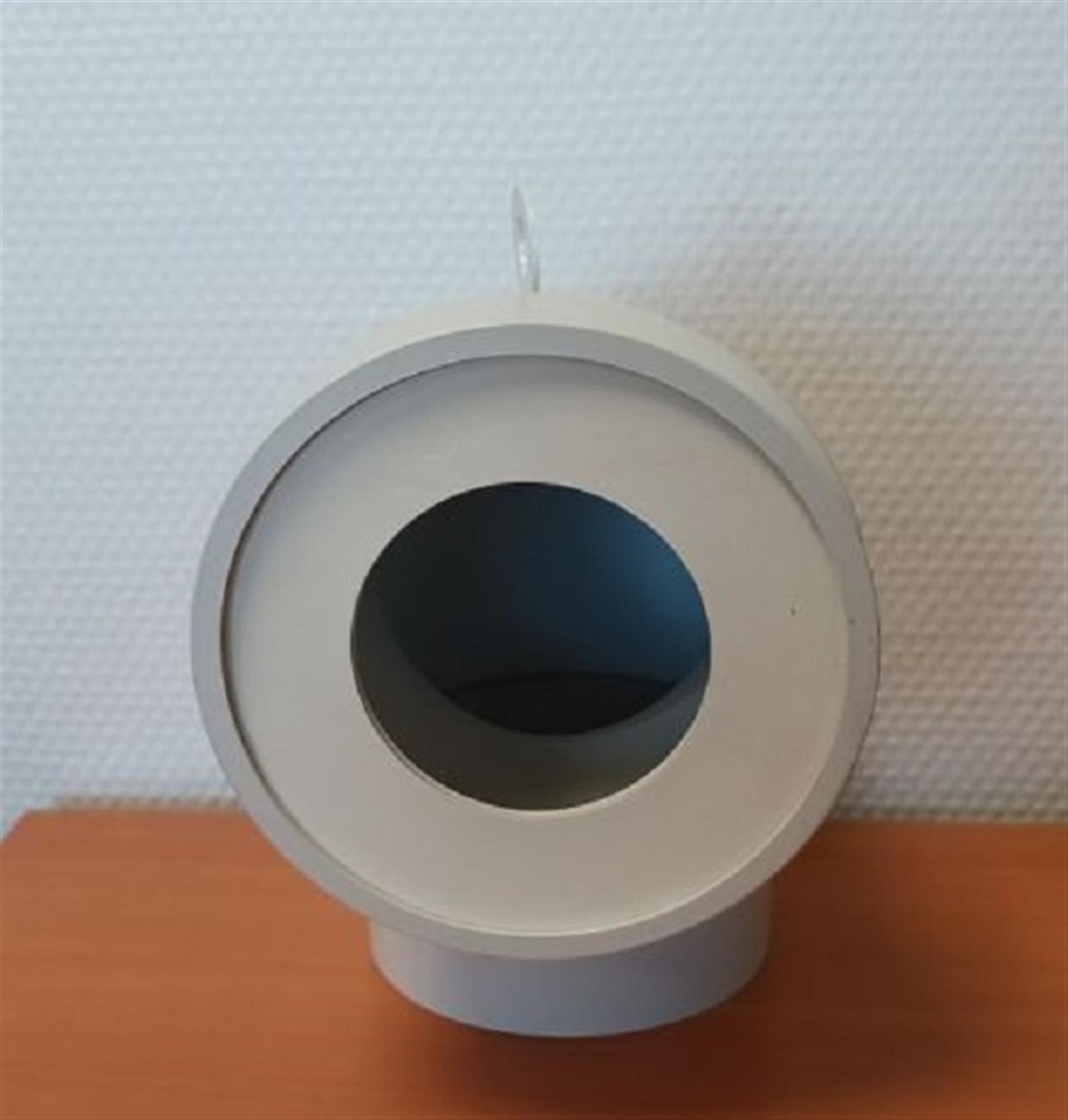 Pipe courte coudée à 90° - Ø 100 mm - sans prise d'aération - Femelle- - Modèle : CF100 (Avec joint à lèvre en élastomère)