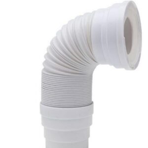 Pipe extensible l650 mm avec armature métal D93/100/110 - Blanc