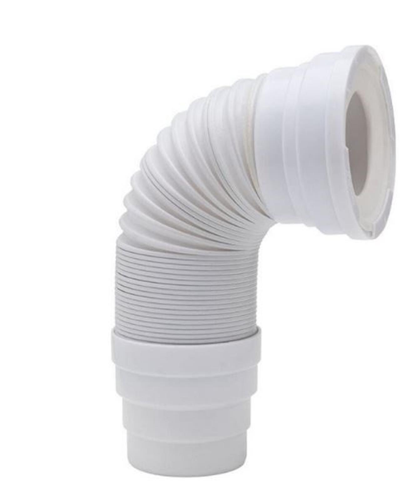 Pipe extensible l650 mm avec armature métal D93/100/110 - Blanc