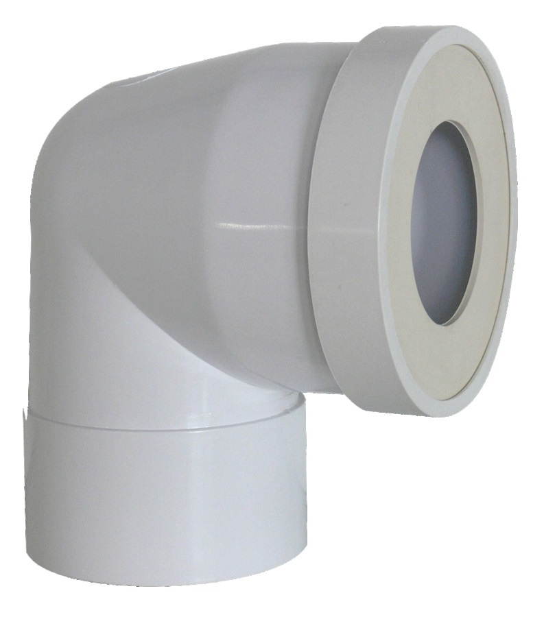 Pipe PVC blanc coudée 100x125 Regiplast - ASPC