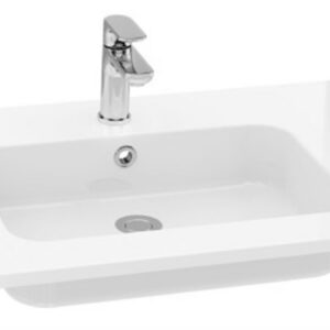 Plan-vasque - Savane - L 702 x P 540 x E20 mm - Blanc brillant