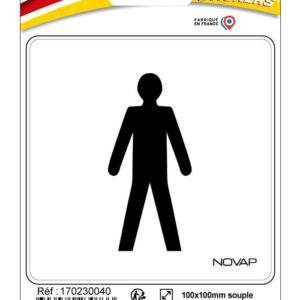 Plaque adhésive ''Homme'' 10 x 10 cm NOVAP 4230733