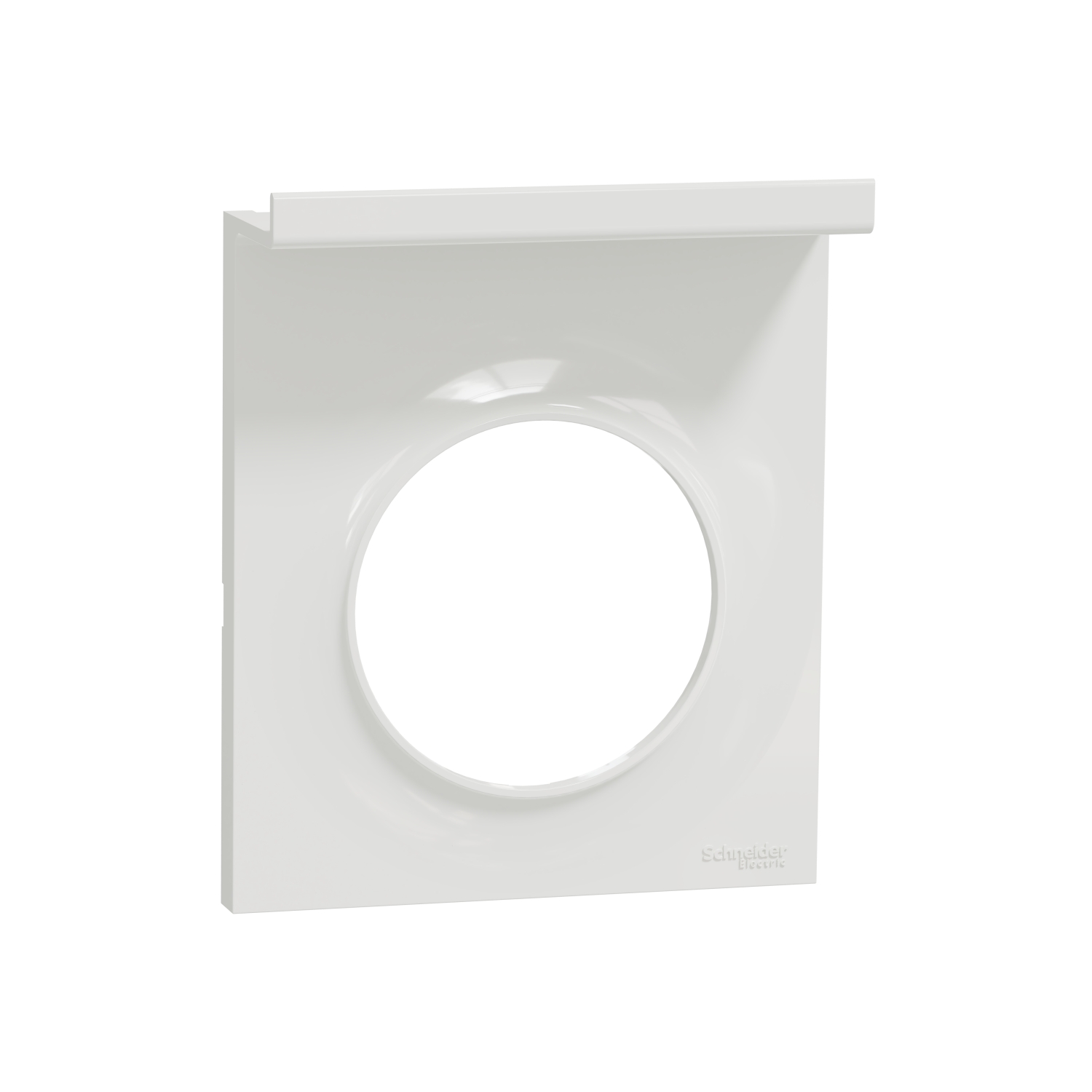 Plaque blanc ODACE Styl Pratic support téléphone mobile 1 poste SCHNEIDER ELECTRIC S520712
