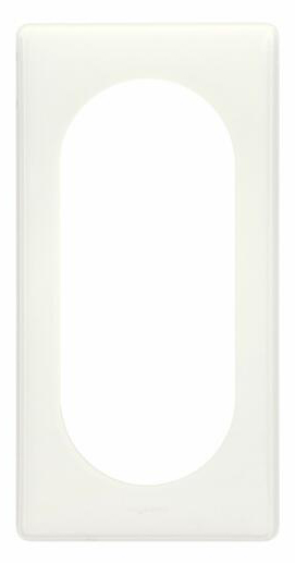 Plaque CELIANE laqué 6 à 8 modules L232 mm blanc LEGRAND 066636