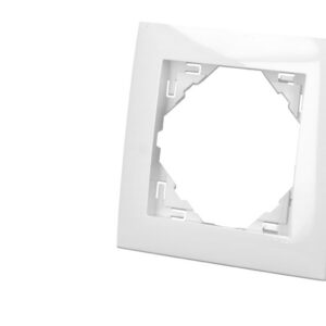 Plaque de finition blanche simple Efapel Logus 90