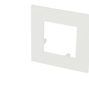 Plaque de finition blanche simple Efapel Quadra (45x45)