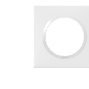 Plaque de finition blanche simple Legrand Dooxie