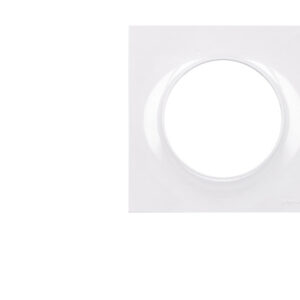 Plaque de finition blanche simple Schneider Odace Styl