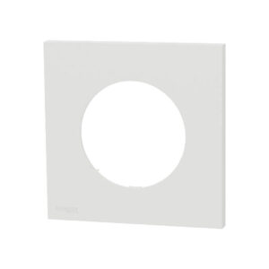 Plaque de finition simple Blanc craie Schneider Odace