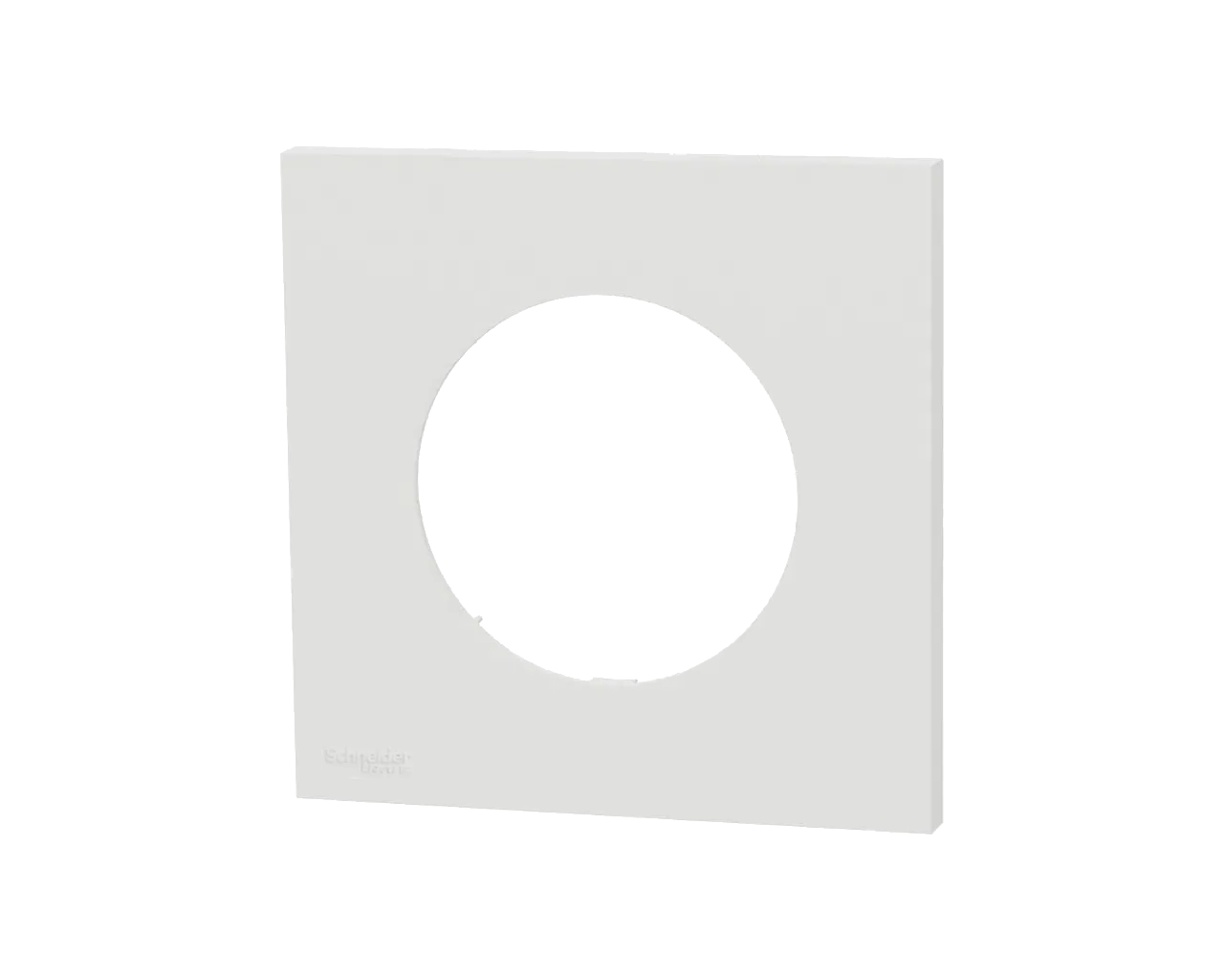 Plaque de finition simple Blanc craie Schneider Odace