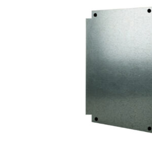 Plaque de fond métal tôle pleine pour coffret polyester Solera Polibox PX405020